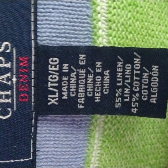 Chaps Cotton/Linen Summer Sweater. Sz XL in great shape - Picture 4 of 6